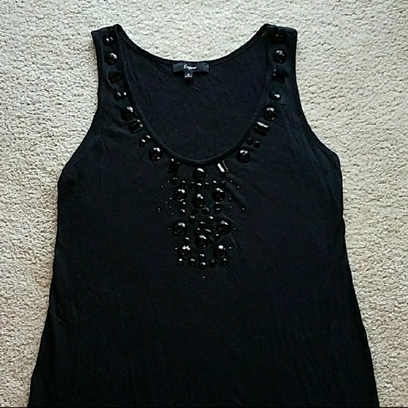 Black sparkly Express tank - Picture 4 of 5